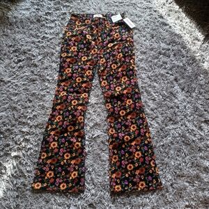 Wrangler Black Floral Women's Flare Jeans